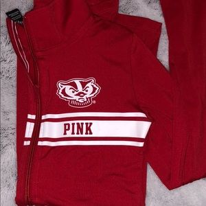 PINK badger half zip